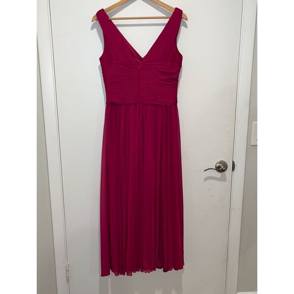 Alex Evenings Fuchsia  Gown evening Maxi Dress women size 8 - Picture 3 of 8
